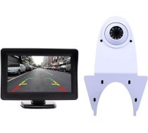 Aizmugures skata kameras monitors + aizmugures skata kamera Transporter, IR nakts redzamības autokamera ar 4,3 collu LCD krāsu displeju, ūdensizturīga, atpakaļgaitas kamera VW Crafter T5 Mercedes Sprinter Viano Vito