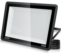 LED āra prožektors, 200 W, LED prožektors, 20000 lm, īpaši spilgts Scheiwerfer prožektors, 3500 K silti balta IP66 ūdensizturīgs āra prožektors pagalmam, piebraucamajam ceļam, garāžai, gaitenim, dārzam