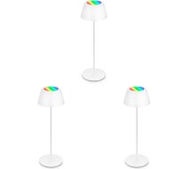 BRILONER - LED galda lampa bezvadu ar pieskārienu, regulējama, regulējams augstums, nakts lampa, lasāmā lampa, LED lampa, kempinga lampa, galda lampa, akumulatora lampa, āra lampa, 38 x 12 cm, balta