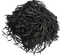 200 g rafijas, dāvanu pildīšanas materiāls, iepakojuma pildīšanas materiāls, sasmalcināts papīrs dāvanu kastītei, svētku dāvanu dekoratīvais iepakojums - melns