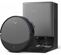ECOVACS DEEBOT T90 PRO Omni robotizētais putekļsūcējs ar tīrīšanas funkciju, 30 000 Pa, ātrdarbīga uzlāde ar PowerBoost, OZMO Roller 3.0 ar TruEdge, automātiska tīrīšanas šķīduma dozēšana, melns