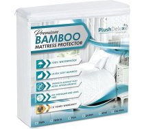 PlushDeluxe Bambusa matrača aizsargs Ūdensnecaurlaidīgs, hipoalerģisks un īpaši mīksts, elpojošs pārvalks - PVC, ftalāti (Twin-XL)