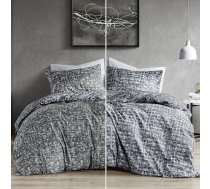 Comfort Spaces Queen sega - pelēks gultasveļas komplekts visiem gadalaikiem, īpaši mīksts, 3 daļas, atgriezenisks, ar 2 atbilstošiem spilvendrānu pārvalkiem, viegli kopjams, mazgājams veļas mašīnā, Twin/Queen