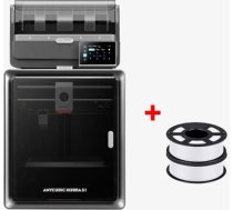Anycubic Kobra S1 Combo 3D printeris 600 mm/s ātrgaitas drukāšanai un 2 kg HS PLA balts komplekts