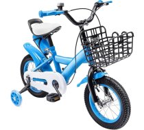 12 collu bērnu velosipēds „Upgraded“ ar regulējamo sēdekļa augstumu, piemērots 2–4 gadus veciem zēniem un meitenēm, bērnu velosipēds ar palīgritentiņiem, ūdens pudeli un grozu, velosipēds meitenēm un zēniem