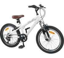 Bērnu velosipēds – kalnu velosipēds bērniem | 20 collas | 6 pārnesumu pārnesumkārba | Tērauda rāmis | Amortizācija | Balts Model42009740