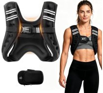 Svara veste, 3,6 kg/5,4 kg/7,3 kg/9,1 kg Svara veste ar atstarojošu lenti treniņiem, svara vestes sievietēm un vīriešiem, spēka treniņiem, skriešanai, fitnesam, svara zaudēšanai