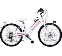 Meiteņu kalnu velosipēds MTB 24 Lincy ar 6 pārnesumiem un alumīnija riteņiem (24 collas)