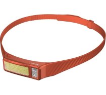 CUPO galvas lukturis ar LED, uzlādējams ar USB-C, 300 lūmenu jauda, īpaši spilgts, ar sensoru un 7 režīmiem, IPX4 ūdensizturīgs, viegls, ideāli piemērots skriešanai, pārgājieniem, kempingam, riteņbraukšanai un makšķerēšanai (oranžs)