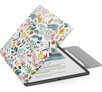 MoKo magnētiskais futrālis jaunajam 11 collu Kindle Scribe 2025 (3. paaudzes) un Kindle Scribe Colorsoft 2025 (1. paaudzes) - plāns Folio Premium PU ādas vāciņš ar pildspalvas aizdari un automātisku miega modināšanu, ziedu krāsā