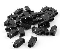 30 gab PCB Mount 3 Pin 3.5mm Female Stereo Audio Jack ligzdas savienotājs