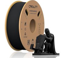 Creality Hyper PLA filaments melns, 1,75 mm, 1 kg 3D printeru filaments ātrai drukāšanai, nesaplūstošs, ar spēcīgu saķeri un lielisku pārkares veiktspēju, izmēru precizitāte ±0,03 mm