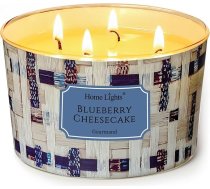 Home Lights Aromātiskās sveces stiklā 510 g sojas sveces 4 daktu sveces burkas Aromterapija bezdūmu 50 stundas pilnībā degoša aromātiskā svece Melleņu biezpienmaize