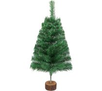 VEYLIN 60 cm mini mākslīgā Ziemassvētku eglīte ar 80 galotnēm un koka statīvu