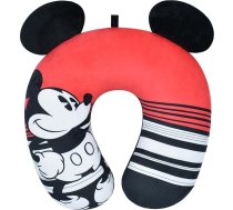 Disney Mickey Mouse ceļojumu kakla spilvens lidmašīnai, automašīnai un birojam, ērts un elpojošs, melns/balts/sarkans, viens izmērs, Disney pārnēsājams ceļojumu kakla spilvens