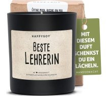 Pateikt paldies labākajam skolotājam Sojas aromātiskā svece glāzē ar uzrakstu Dabas roku darbs Ilgtspējīga personiska dāvana Skaista dāvana Personalizēta dzimšanas dienas svece Pateicamies jums par visu