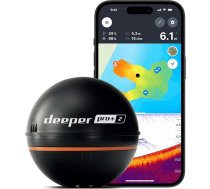 Deeper Smart Sonar Pro+ 2 zivju meklētājs un eholots – ar dziļuma mērītāju un GPS raidītāju | Makšķerēšana ar kajaku, laivu vai ledus makšķerēšana | ar bezmaksas lietotni