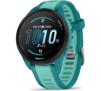 Garmin Forerunner 165 Music 43 mm skriešanas viedpulkstenis, 1,2 collu AMOLED skārienjūtīgais ekrāns, līdz 11 dienu akumulatora darbības laiks, vairāk nekā 25 sporta lietotnes, treniņu ieteikumi, veselības dati, viedfunkcijas, mūzika