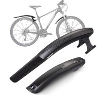 SUNFATT velosipēdu dubļu sargu komplekts MTB [tikai 24–29 collas | nav paredzēts V-bremzēm] – bezurbumu stiprinājums, regulējami priekšējie un aizmugurējie dubļu sargi kalnu un e-velosipēdiem