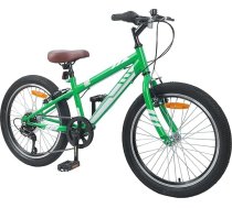 Gecheer 42009749 24 collu 6 pārnesumu kalnu velosipēds 8–12 gadus veciem bērniem, zaļā krāsā. Bērnu velosipēds, piemērots braukšanai uz skolu, pa pilsētu, parkā, ekskursijām un atpūtas braucieniem.