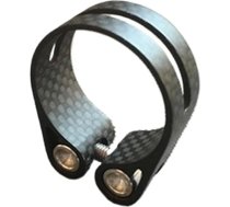 Sakausējuma sēdekļa skava, vieglā oglekļa šķiedras velosipēda sēdekļa stieņa skava, 31,8 mm un 34,9 mm sēdekļa stieņa skava, velosipēda detaļas (krāsa: matēta, 31,8 mm)