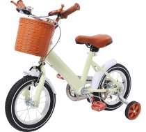 12 collu bērnu velosipēds, jauniešu velosipēds, bērnu velosipēds zēniem un meitenēm vecumā no 2 līdz 4 gadiem, līdzsvara un pedāļu apguves velosipēds ar atbalsta riteņiem un grozu, augstums regulējams no 60 līdz 70 cm, celtspēja