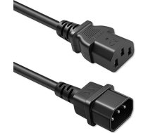 Strāvas kabelis iec c13 | c14 | 3x0.75mm2 | tīra vara cu | 2m