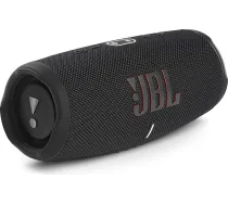 JBL Charge 5 Bluetooth skaļrunis, ūdensizturīgs pārnēsājams bumbokss ar iebūvētu barošanas bloku, ar vienu akumulatora uzlādi līdz 20 stundām bezvadu mūzikas baudīšanas, melns