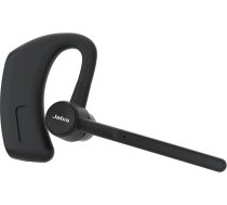 Jabra Perform 45 mono Bluetooth austiņas ar ausu āķi, iebūvētu mikrofonu ar ultra trokšņu slāpēšanu, Push-to-Talk funkciju (PTT), Face2Face režīmu un diskrētu dizainu - melnas krāsas