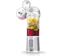 Ninja Blast BC151EUWH Portatīvais blenderis / blenderis / smūtijveidotājs, 530 ml trauks, hermētisks vāks, jaudīgs mini mikseris, bezvadu un uzlādējams, drupina ledu un augļus, balts