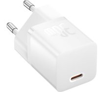 GaN5 30W USB-C tīkla lādētājs ar 100W 1m USB-C kabeli - balts