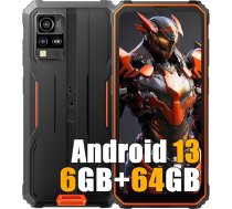 Blackview BV4800 6GB + 64GB brīvdabas mobilais tālrunis bez līguma, 6,56" HD+ brīvdabas viedtālrunis ar Android 13, 13MP + 5MP, 5180 mAh akumulators, IP68 ūdensizturīgs mobilais tālrunis, Dual 4G LTE, NFC, OTG, GPS,