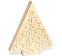 Baker Ross koka adventes kalendārs koka formā (1 iepakojums), ideāli piemērots bērniem, lai veidotu un dekorētu, ideāli piemērots skolām, amatniecības pulciņiem un mājas amatniecībai