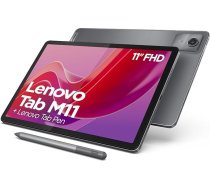Lenovo Tab M11 planšetdators | 11 collu WUXGA skārienjūtīgais displejs | MediaTek G88 | 4 GB RAM | 128 GB eMMC 5.1 | Android 14 | Pelēks | Ietver pildspalvu