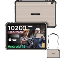 Ulefone RugKing Pad 2 Pro āra planšetdators, 10200 mAh izturīgs planšetdators ar Android 16, 10 collas, 600 nits, 16GB + 256GB, IP68/69K, 48MP kamera, ūdensizturīgs, triecienizturīgs, 4G LTE, eSIM/3 karšu nodalījums, uSmart paplašinājums, pelē