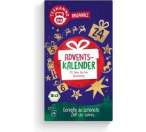 Teapot Organics Adventes kalendārs, tējas adventes kalendārs, Ziemassvētku kalendārs ar 24 smalkas organiskās tējas dāvanām, 24 palutinoši mirkļi jūsu pirmssvētku sezonai