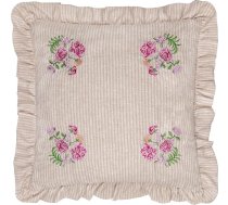 Wylder Martha Izšūts RUFFLE spilvena pārvalks - Rozā - 50x50cm
