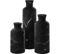 Creative Scents Matēts melns vāžu komplekts - dekoratīvās vāzes, lieliski piemērotas pampas zālienam, kaltētiem/ svaigiem ziediem, vāzes jūsu virtuvei, guļamistabai, birojam, viesistabai vai plauktu dekorēšanai