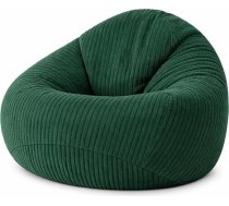 XXL Cord Bean Bag with EPS Beads Filling, Ergonomic Bean Bag Chair for Adults & Children, Soft, Dimensionally Stable & Easy Care, Indoor Lounge Bean Bag (Dark Green, XXL)