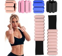 2 regulējami roku un kāju svari vingrošanai, pastaigām, skriešanai, jogai, aerobikai, pilatesam, elastīgā lenta, fitnesa aproce