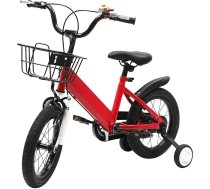 Bērnu velosipēds 14 collu bērnu velosipēds ar regulējamu augstumu meitenēm vecumā no 3 līdz 5 gadiem Uzlabots bērnu velosipēds ar atbalsta riteņiem un grozu Jauniešu velosipēds apmācībai ārpus telpām