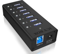 Raidsonic Icy box ib-ac618 usb 3.2 gen 1 (3.1 gen 1) type-b 5000 mbit/s melns