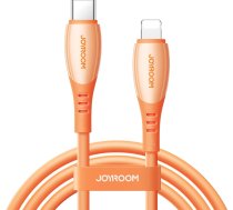 Kabelis USB-C - iPhone Lightning Vibrant Series 30W 1,2 m - oranžs