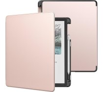 MoKo futrālis ar pildspalvas turētāju jaunajam 11 collu Kindle Scribe (3. paaudze -2025) un Kindle Scribe Colorsoft (1. paaudze 2025), viegls aizsargvāciņš ar automātisku miega/modināšanas funkciju, rozā zelta krāsā