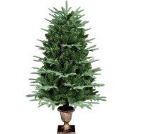 himaly Mākslīgās Ziemassvētku eglītes, zaļas, 120 cm, 2 veidu priežu lapas, 320 galotnes, 4 pēdu eglīte, PVC/PE lapas ar retro pamatni Ziemassvētku rotājumiem