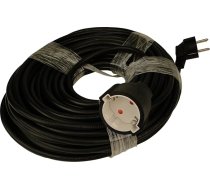 UNITEC Schuko pagarinātājs H05VV-F 3G 1,5 mm² 25 m melns