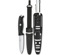 Victorinox Venture Pro kabatas nazis, 9 funkcijas, fiksēts āra nazis. Komplektā ietilpst 10,5 cm asmens, pincete un ugunsdrošs tērauds, pilnstieņa formas, melns, melns