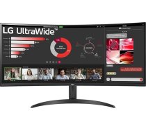 LG UltraWide 21:9 izliektais QHD monitors 34WR50QC-B - 34 collas, HDR10, PBP režīms, OnScreen Control, AMD FreeSync, 100 Hz, melns