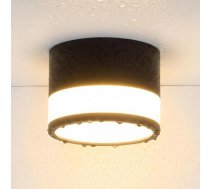 LED virsmas prožektors, griestu prožektori, melns, virsmas prožektors, nav nepieciešams urbšana, vannas istabai, 12 W IP65 silti balta griestu gaisma, plakans CRI82, vienkāršs dizains, griestu gaisma, 230 V, priekšnams, āra apgaismojums