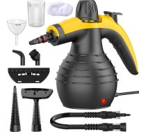 Tvaika tīrītājs, 1050 W augstas veiktspējas tvaika tīrītājs ar 9 īpašiem traipu tīrīšanas piederumiem, ideāli piemērots grīdas, automašīnas, vannas istabas, dušas, polsterējuma, logu un tauku tīrīšanai